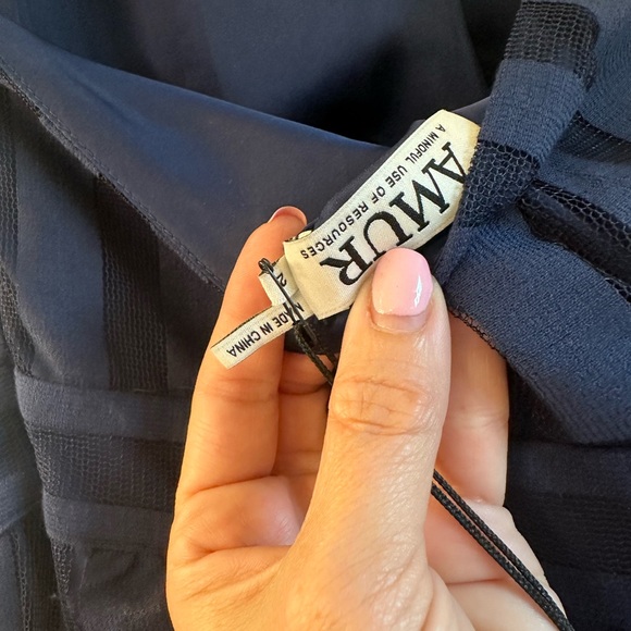 Amur Leonie Halter Dress in Twilight Blue; Size 2; NWT - Picture 6 of 8